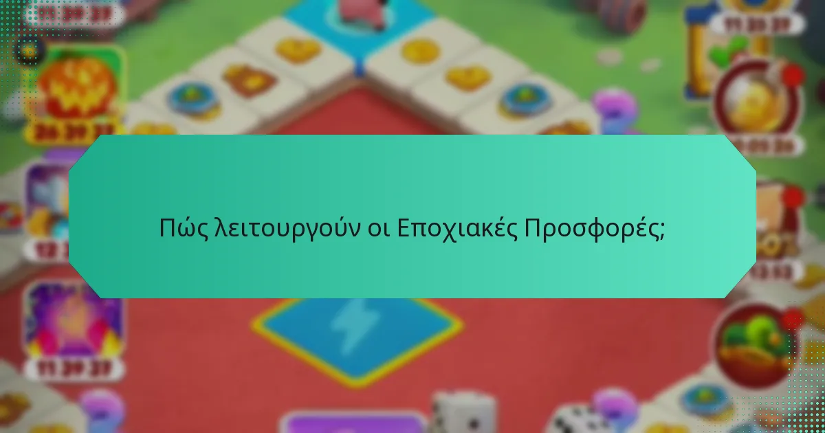 Πώς λειτουργούν οι Εποχιακές Προσφορές;