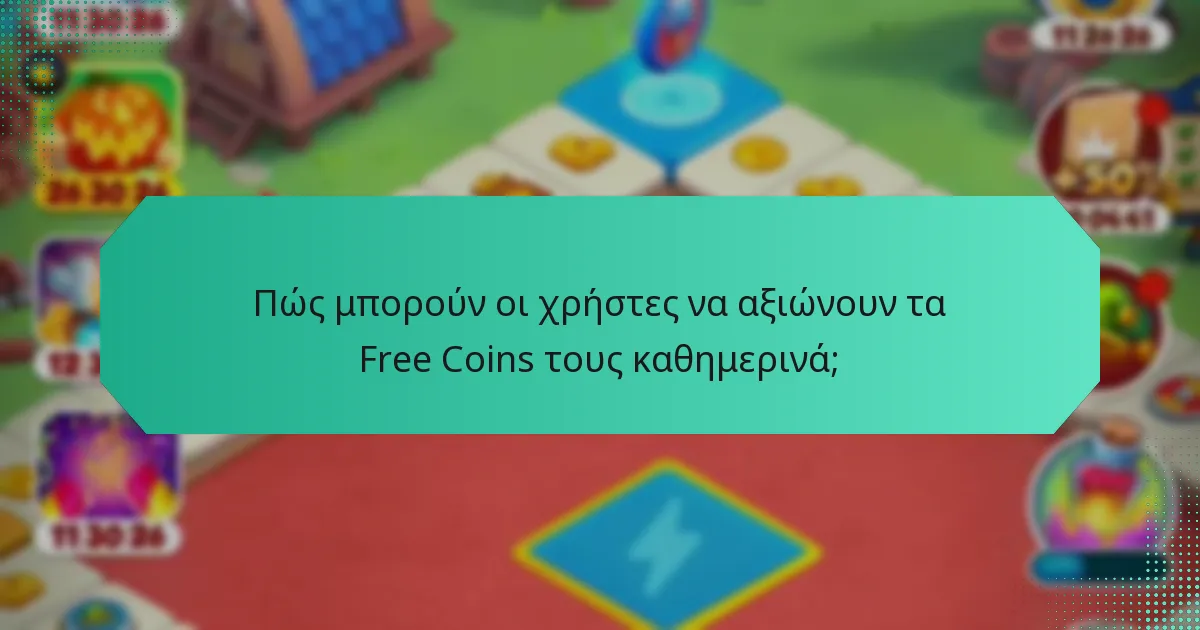 Πώς μπορούν οι χρήστες να αξιώνουν τα Free Coins τους καθημερινά;